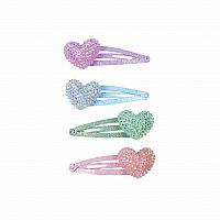 Sparkle Heart Bobble Set of 4