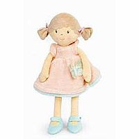 Pia-LT Brown Hair with Peach & Blue Dress 