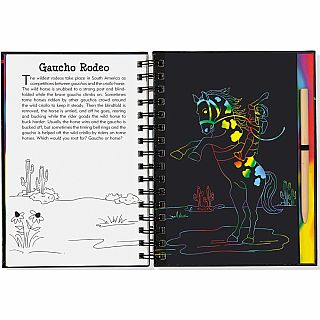 Scratch & Sketch Horses Hardback