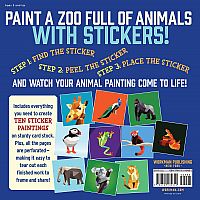 Paint by Sticker Kids: Zoo Animals: Create 10 Pictures One Sticker at a Time! Paperback