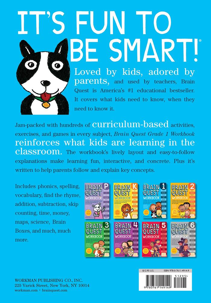brain quest workbook grade 1 paperback grand rabbits