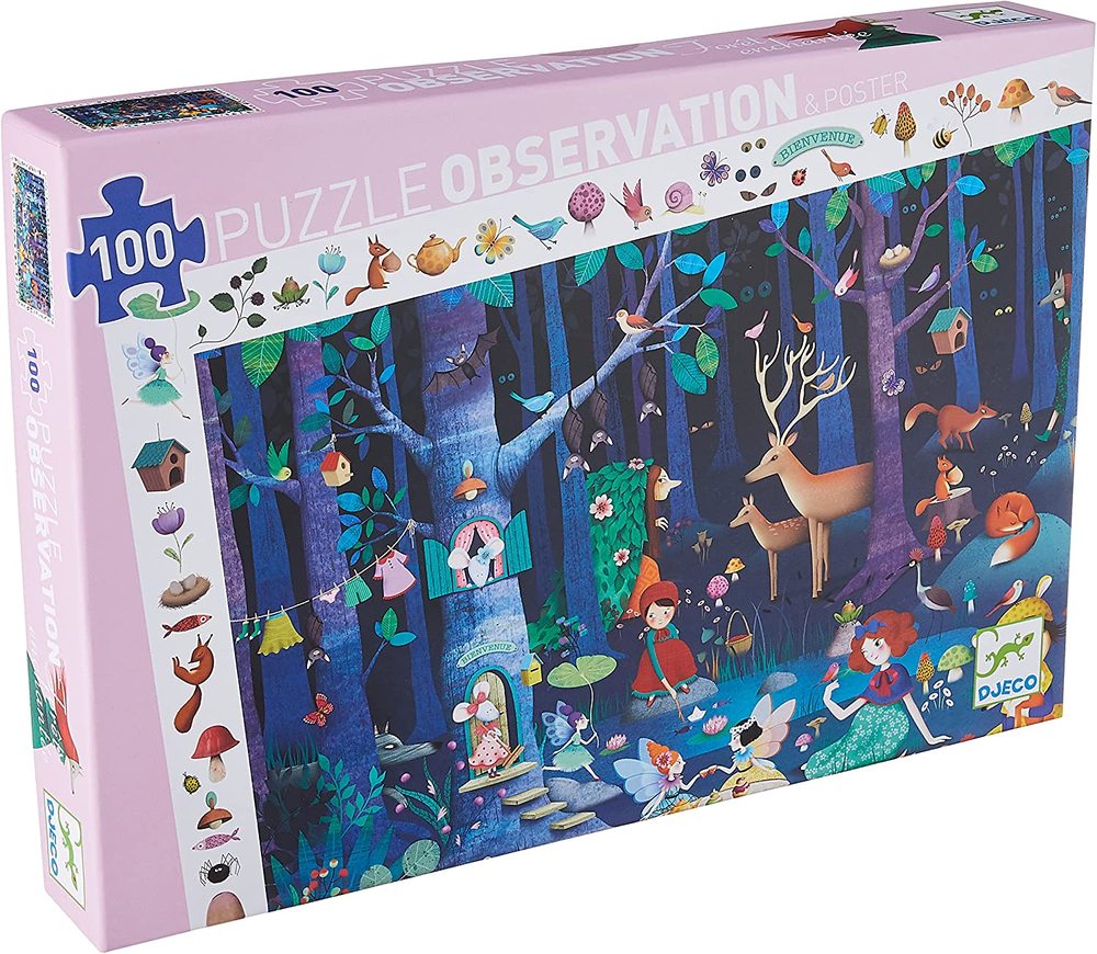 Enchanted Forest Observation 100pc. Puzzle - Grandrabbit's Toys in Boulder, Colorado