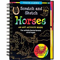 Scratch & Sketch Horses Hardback