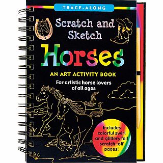 Scratch & Sketch Horses Hardback