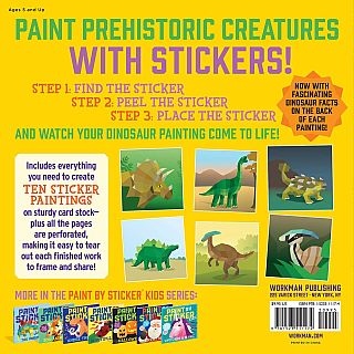 Dinosaurs Paint by Sticker Kids Paperback