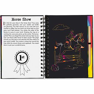 Scratch & Sketch Horses Hardback