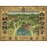 Hogwarts Map 1500 Piece Puzzle 