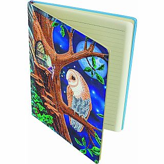 Owl And Fairy Tree Notebook Kit Crystal Art 