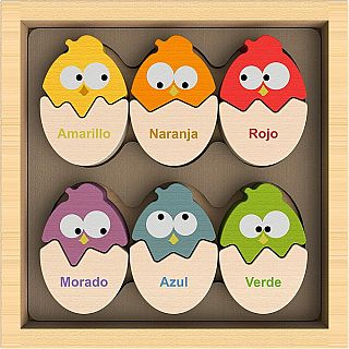 Color N Eggs Bilingual Matching Puzzle 