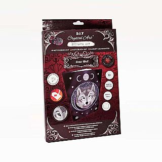 Crystal Art Notebook Kit: Lunar Wolf