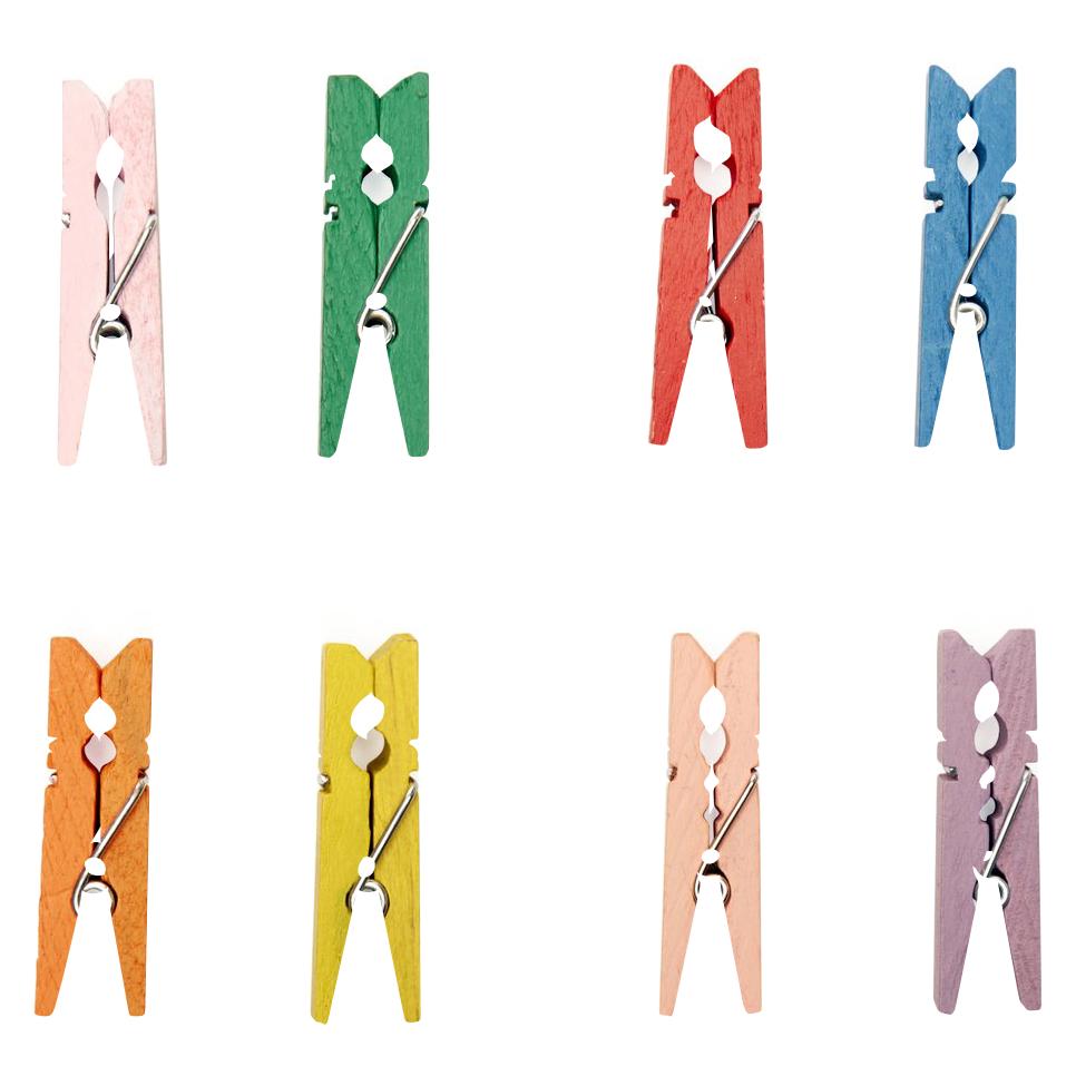 Mini Clothes Pins Set of 36 - Grandrabbit's Toys in Boulder, Colorado
