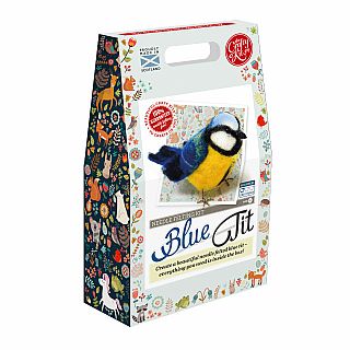 British Blue Tit Bird Needle Felting Kit