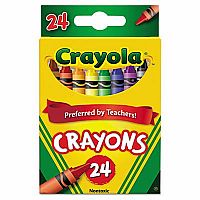 24 Crayons In Peggable Box