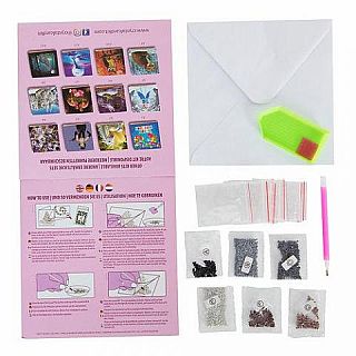 Dolphins Card Kit Crystal Art 