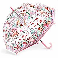 Mermaid Transparent Umbrella