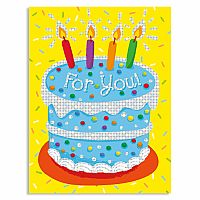 For You! Foil Birthday Cake Enclosure Card