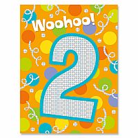Age 2 Foil Enclosure Card