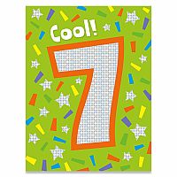 Age 7 Foil Enclosure Card