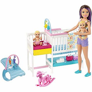 Barbie Skipper Nap ‘n' Nurture Nursery Playset