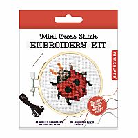 Ladybug Mini Cross Stitch Embroider Kit 