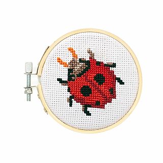 Ladybug Mini Cross Stitch Embroider Kit 