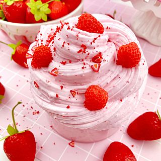 Strawberry Mousse Butter Slime