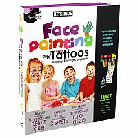 Face Painting & Temporary Tattoos Kit For Kids