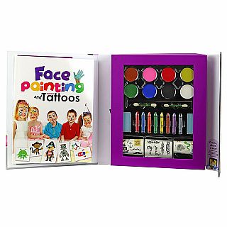 Face Painting & Temporary Tattoos Kit For Kids 