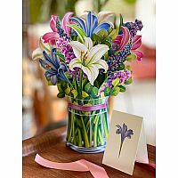 Lilies & Lupines Popup Card 