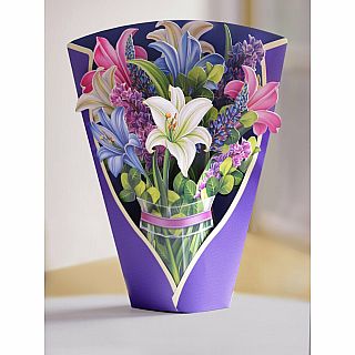 Lilies & Lupines Popup Card 