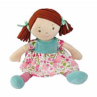 Lil Katy-Dark Brown Hair Pink & Green Dress