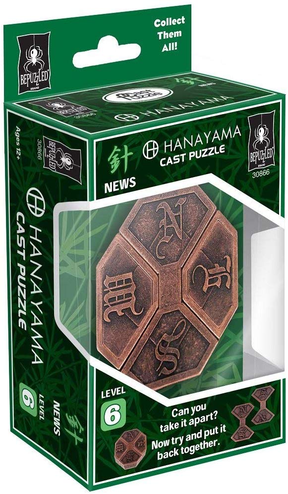 BePuzzled News Hanayama Cast Metal Brain Teaser Puzzle Level 6 Puzzles For ... 