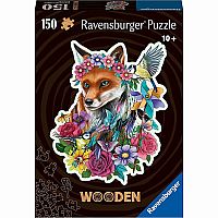 Colorful Fox Wood 150 Piece Puzzle