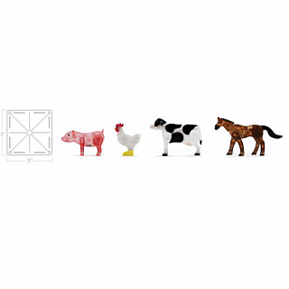 Farm Animals 25 Piece Magnatiles 