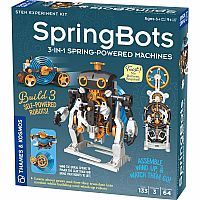 SpringBots: 3-in-1 Spring-Powered Machines