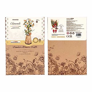 Rowood Chamomile DIY Wooden Flower 3D Puzzle