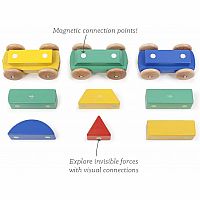 Tegu Magnetic Shape Train - Rainbow