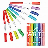 Color Write Fountain Pens - Set of 8