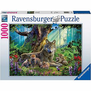 Wolves in The Forest 1000 Piece Puzzle