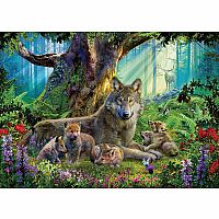 Wolves in The Forest 1000 Piece Puzzle