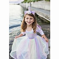 Alicorn Dress With Wings & Headband Size 3-4