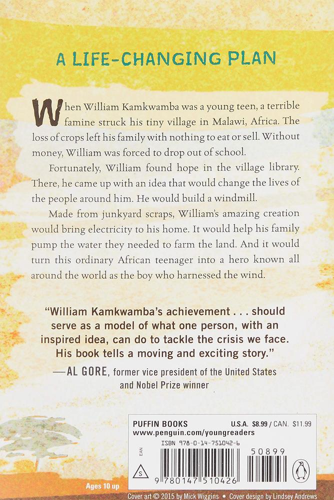 The Boy Who Harnessed The Wind Paperback Grand Rabbits Toys In Boulder Colorado