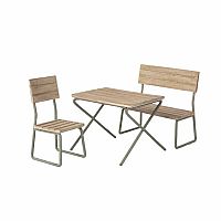 Maileg Garden Set, Table W. Chair and Bench