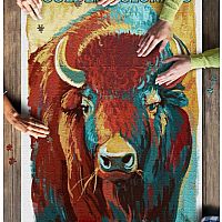 Boulder, Colorado, Vivid Bison 1000pc Puzzle