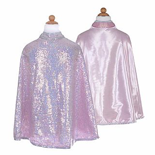 Silver Sequins Reversible Cape Size 3-4