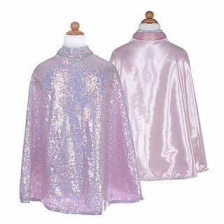 Silver Sequins Reversible Cape Size 3-4