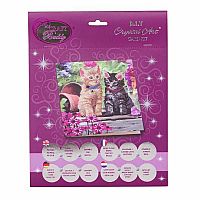 Cat Friends Crystal Art Card Kit