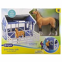 Deluxe Country Stable with Horse & Wash 