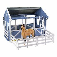 Deluxe Country Stable with Horse & Wash 