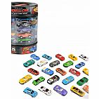 25pc. Die Cast Car Set In Tire Carrying Case